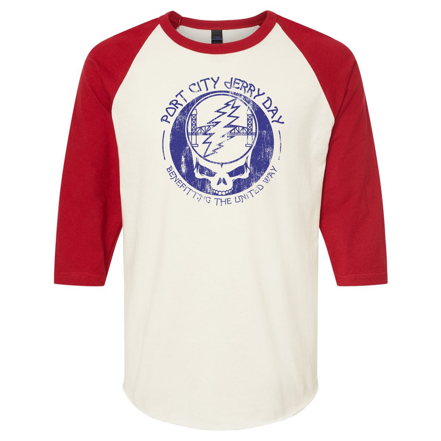 Port City Jerry Day Vintage Raglan