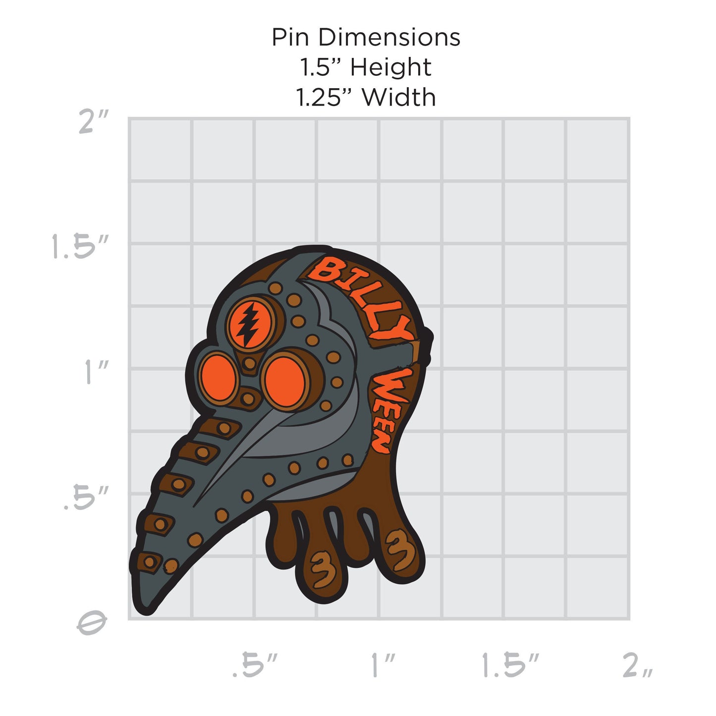 Billyween Plague Mask - Brown Variant