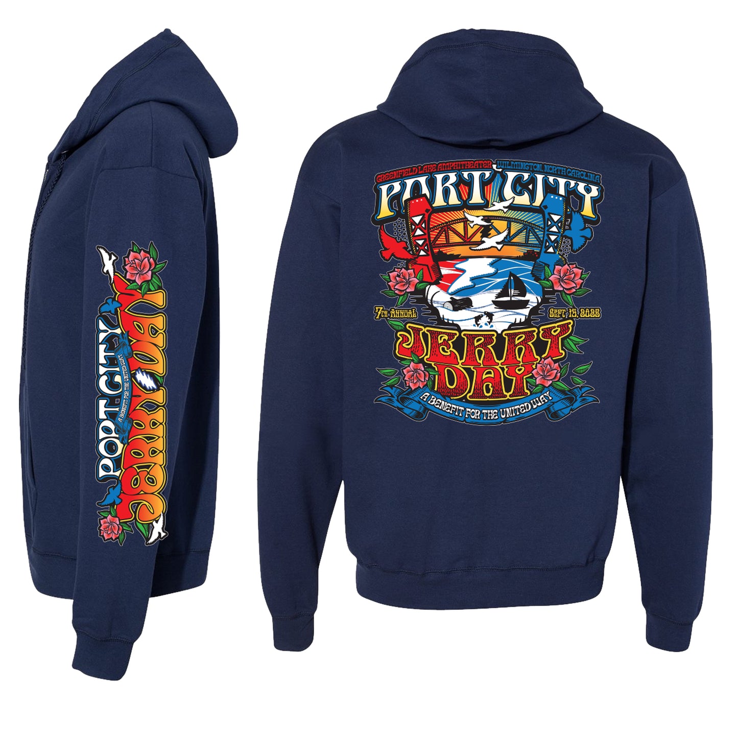 Port City Jerry Day - Zip Up Hoodie