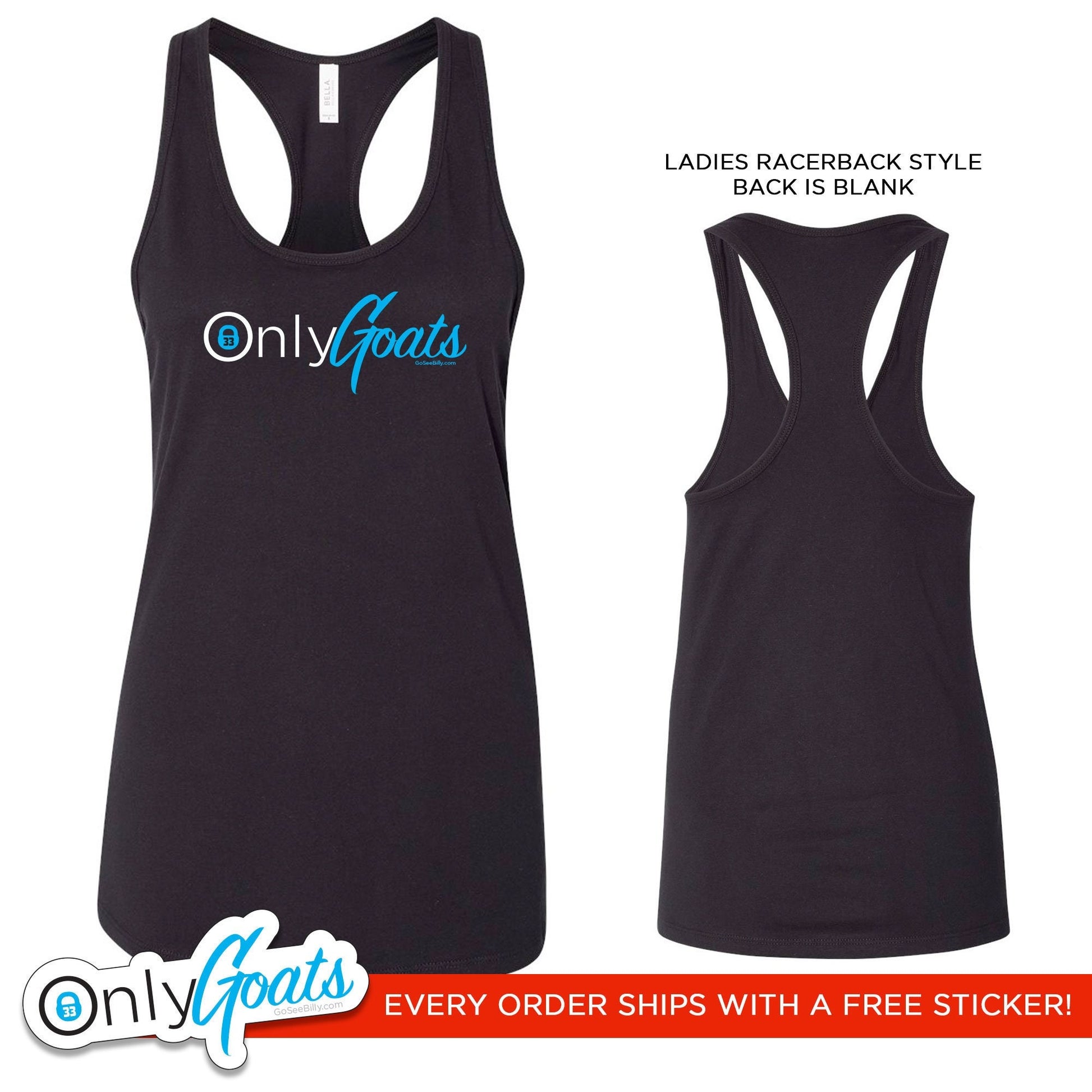 Only Goats - Ladies Racerback