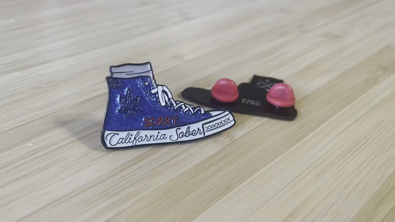 California Sober Sneaks - Glitter Blue